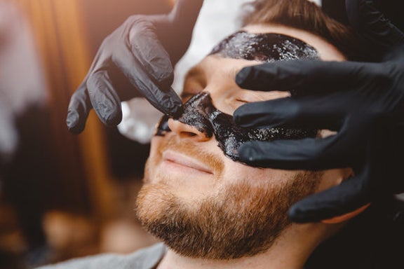 Black Mask or Facial Scrub Treatment
